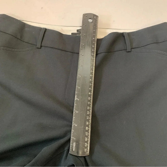 Talbots Pants Woman Size 12 Petite  Hampshire Black Crop Taper  Work Casual - Picture 10 of 12